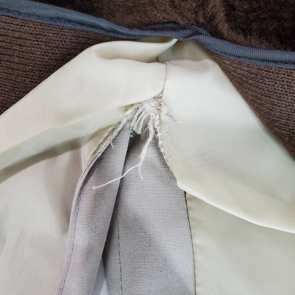 London Fog Vintage Men's Lined Trench Coat Classic Khaki Maincoats Size 44 L EUC - Picture 11 of 16